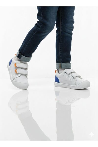 Belle Vie Shoes White Blue Oli Orthopedic Daily Sports Shoes