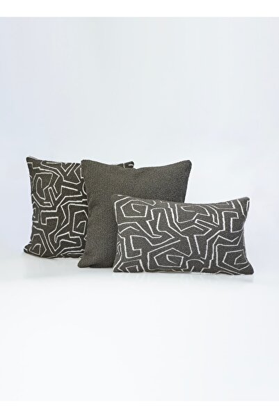 Bally Home '' Monve'' Geometric Patterned 3-Piece Combination Throw Pillow Set
