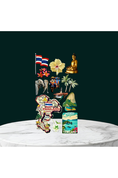Limitless Design Thailand Travel Themed Sticker Set – Phuket, Bangkok, Elepha...