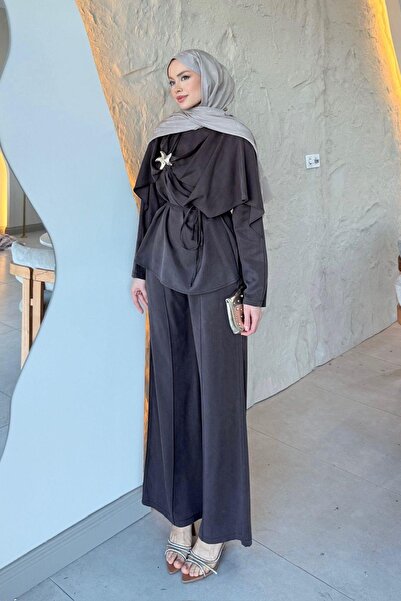 Hazamoda Yıldız Modal Set Brown