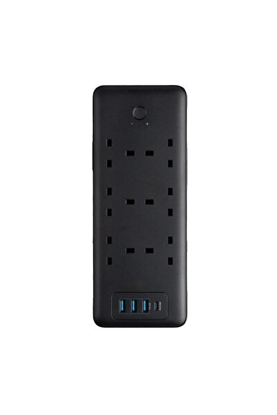 Tradeo 6 AC Multi-Port Power Strip 48W with 30W PD, QC Fast Charging & Surge ...