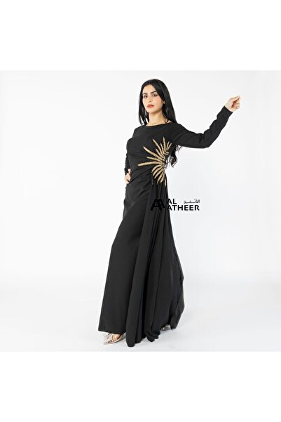 ALATHEER FASHION Embroidered crepe dress - 2036