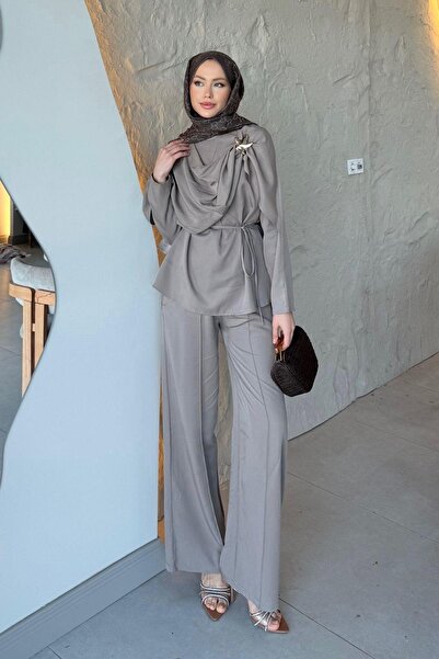 Hazamoda Yıldız Modal Set Mink