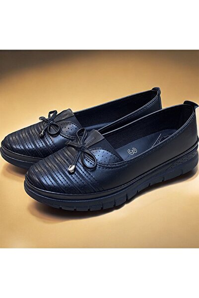 KAFKASLAR AYAKKABI Soft Orthopedic Flat Sole Mother Model Women's Ballerina S...