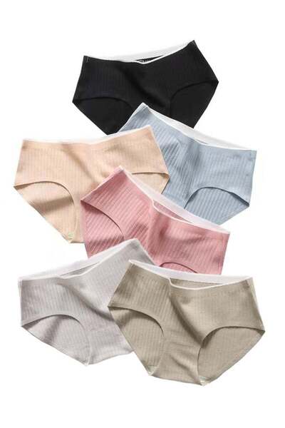 Generic Zimi Elegant Women's Bikini Pants, 6 Pieces, Breathable, Low Waist