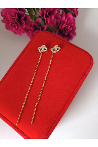 IAMIRA Cercei fir argint doua inimi