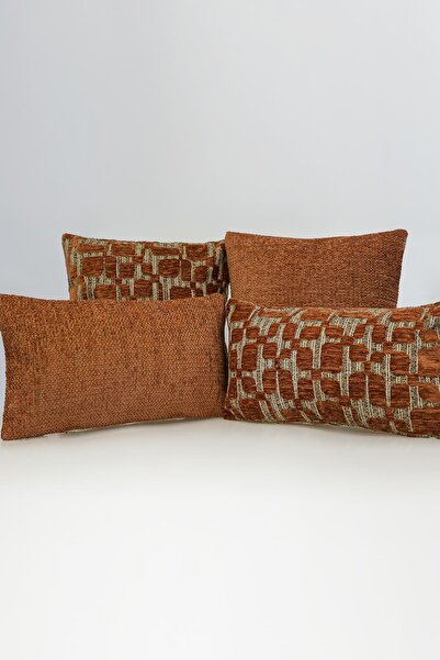 Bally Home '' Elia'' Jacquard Chenille Woven 4-Piece Combination Decorative T...