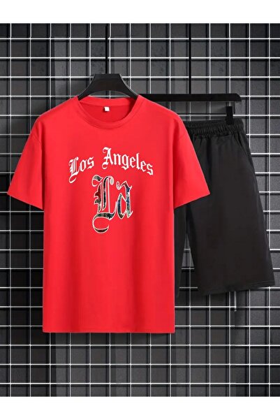 orwen life est. 2022 Unisex Women Men Short Shorts Set Patterned Losangel Print