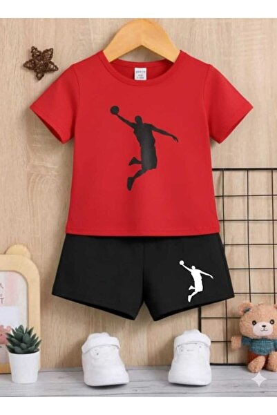 Nice Clothes Children's Tracksuit Set Hooded Unisex Basket Baskii