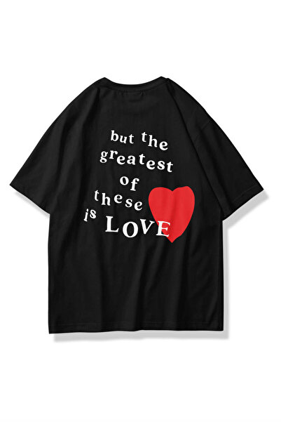 Trendiz Unisex Hope Love Tshirt Siyah