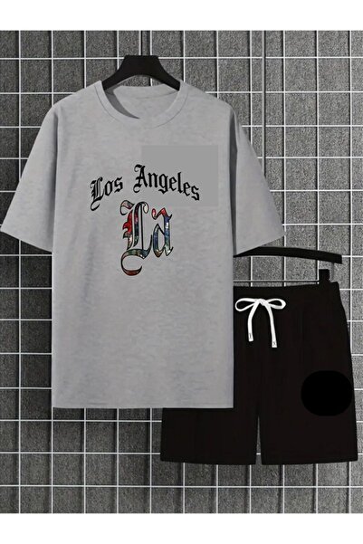 orwen life est. 2022 Unisex Women Men Short Shorts Set Patterned Losangel Print