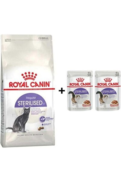 Royal Canin Sterilised Kısırlaştırılmış Kedi Maması 4 kg + 2 Adet Yaş Mama He...