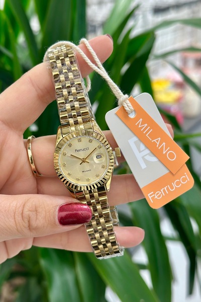 Ferrucci Orijinal Çelik Kordon Su Geçirmez 2 Yıl Garantili Kadın Kol Saati