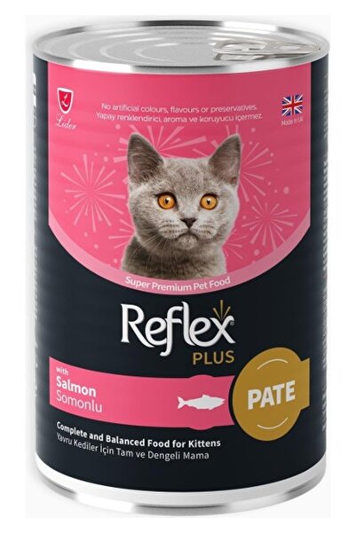 Reflex Plus Pate Içinde Et Parçacıklı Somonlu Yavru Kedi Maması 395 gr