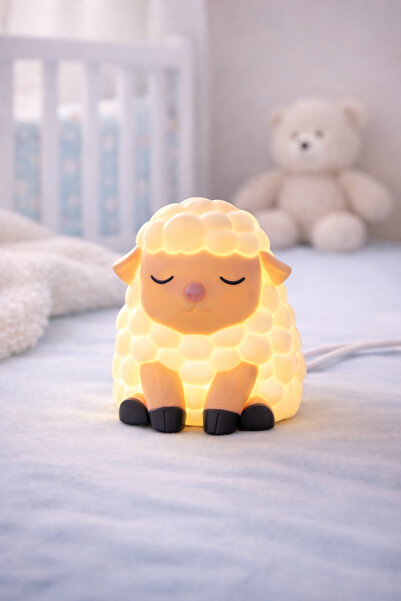 LİYA3D Sevimli Kuzu LED Gece Lambası | Sıcak Işık, Çocuk Odası & Bebek Odası ...