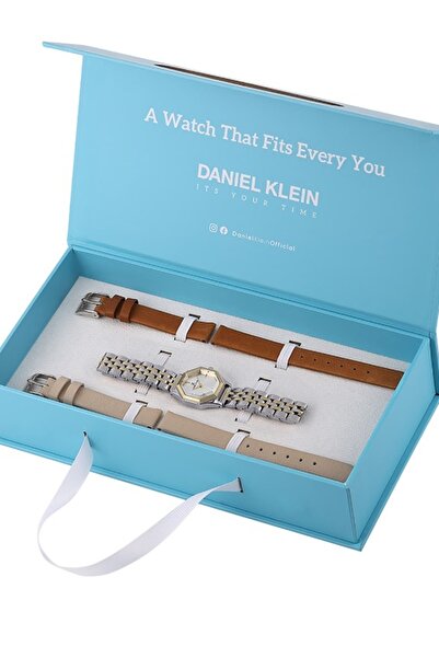 Daniel Klein 3-Piece Combination Women's Wristwatch Gift Set in Special Box -...