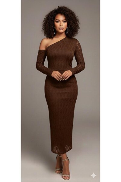 MODA Omut Dekolteli̇ Güpür Elbi̇se