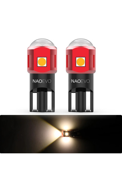 Choice3 مصباحان LED فائق السطوع من نوع NAO W5W T10 بقوة 4 واط وشدة إضاءة 600 ...