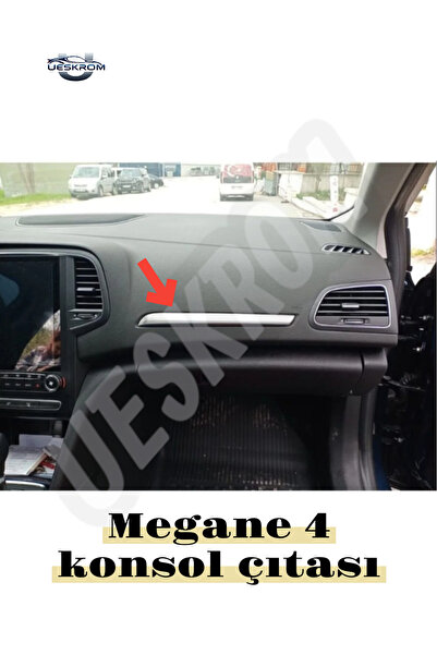 ueskrom Renault Megane 4 2016> Konsol Çıtası Krom 1 Parça