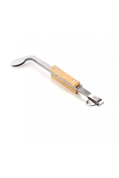 b11 Multi-purpose stainless steel kitchen tool with a wooden handle