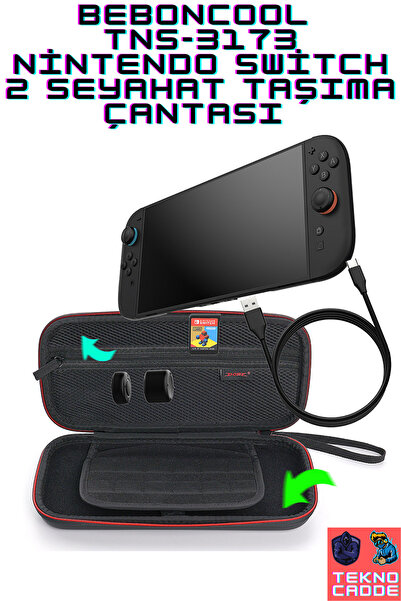 beboncool TNS-31732 Nintendo Switch 2 Seyahat Taşıma Çantası
