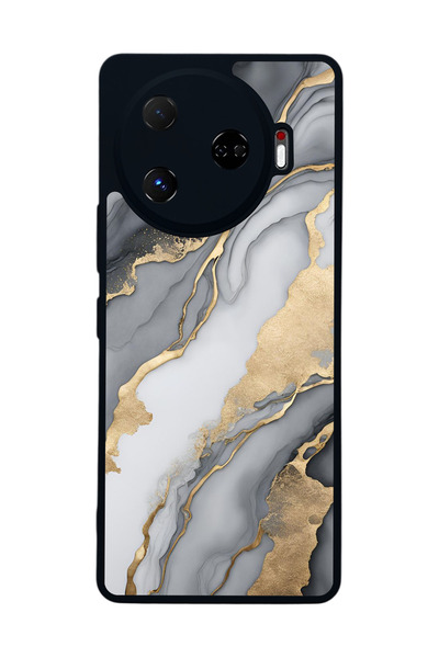 TECNO Camon 30 Pro Uyumlu Mermer Marble Tasarımlı Glossy Premium Kılıf
