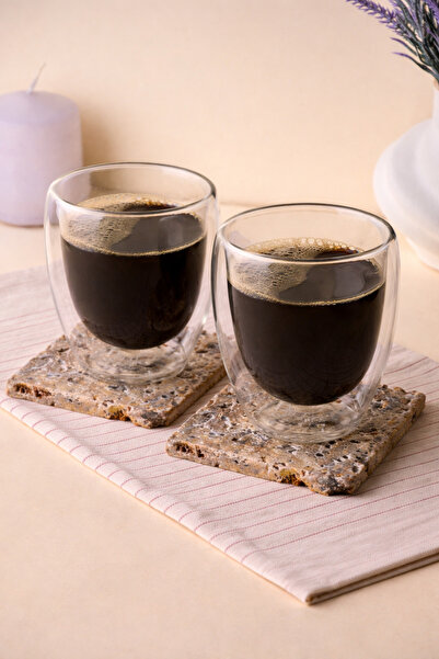 PerottiHome Çift Cidarlı Borosilikat Cam Bardak Seti (2’li)