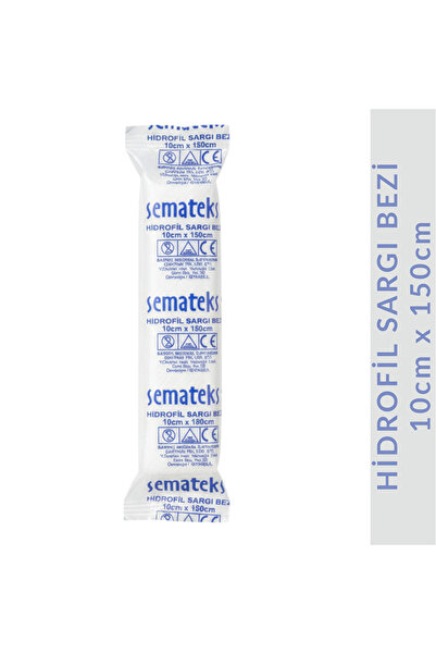 SEMATEKS HİDROFİL SARGI BEZİ 10cm x 150cm Pamuklu Dokuma 1 Paket