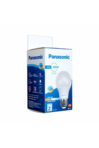 PANASONIC 8.5W E27 LED Ampul 2700K Doğal Sarı 806 Lümen