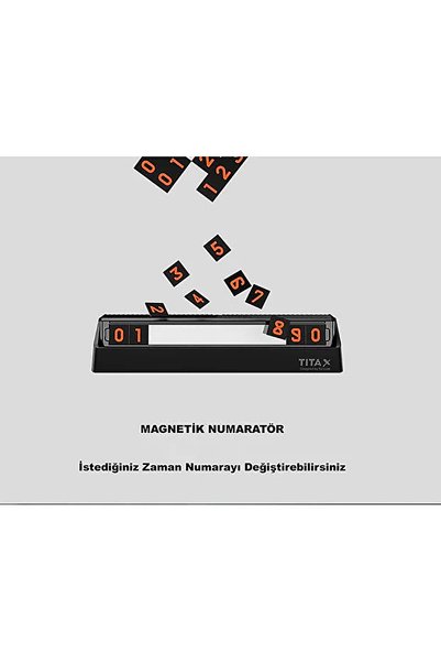 MDSTECH Vehicle Parking Number |   Concealable Phone Number Plate for Dashboard