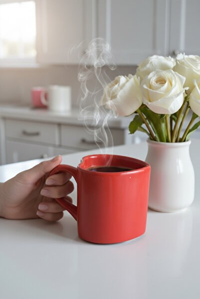 LALEZEN HOME Heart Model Lover's Cup - Special Gift for Valentine's Day