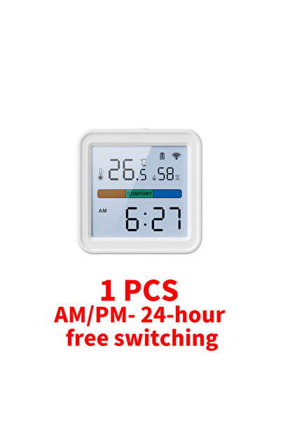 choice2 إصدار WiFi من Tuya Zigbee WiFi مستشعر درجة الحرارة والرطوبة ومقياس ال...