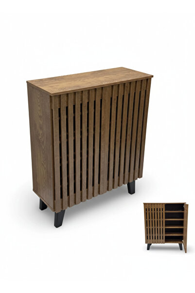 Generic Luxury 2-Door Shoe Cabinet - Elegant Design (80x33x95 cm)