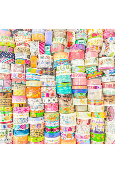 Choice3 500 غرام من أشرطة واشي، 60 قطعة/مجموعة، أشرطة واشي يابانية لطيفة، 1.5...