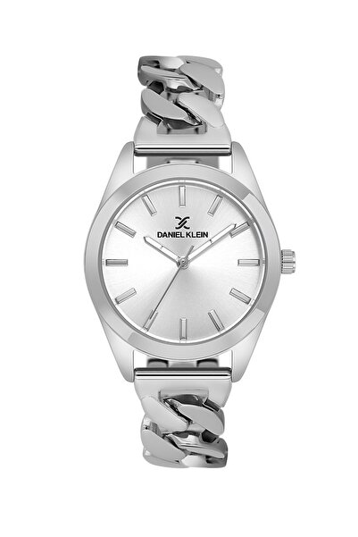 Daniel Klein Silver Color 32 mm Women's Wristwatch and Bracelet with Gift Pac...