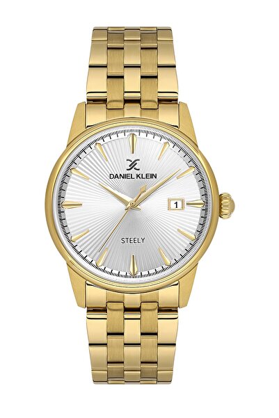 Daniel Klein Gold Color Gift Packaged Stainless Full Steel Case Men's Wristwatch