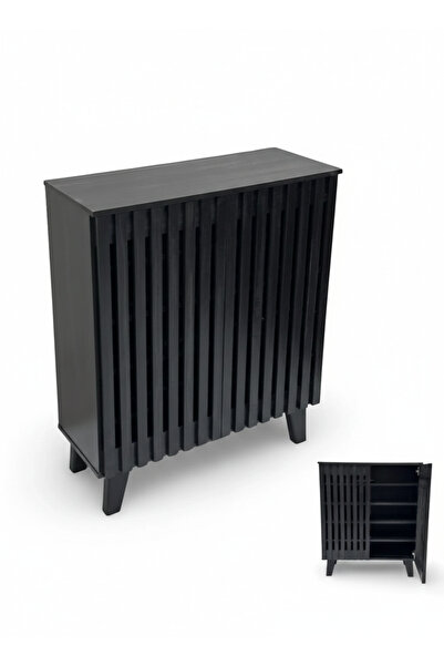 Generic Luxury 2-Door Shoe Cabinet - Elegant Design (80x33x95 cm)