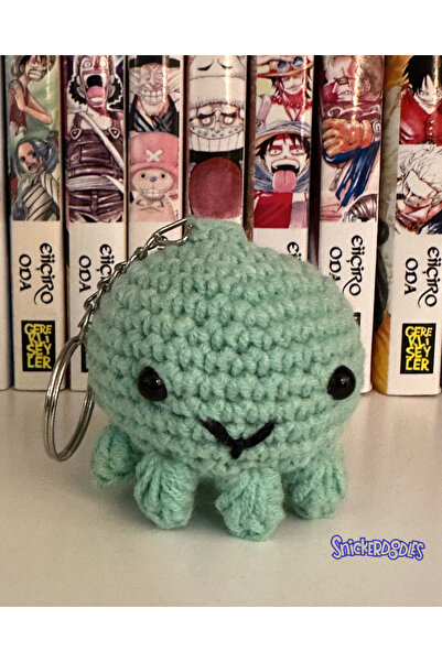 Snickerdoodles Amigurumi Octopus Keychain 1 Piece - Hand Knitted
