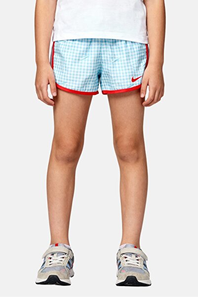 Nike Kids Girl Sportswear Fit Brand Logo Training Shorts, Light Blue