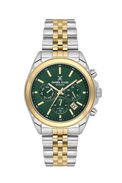 Daniel Klein Gold Silver Green Color 42 mm Gift Packaged Inner Gauges Active ...