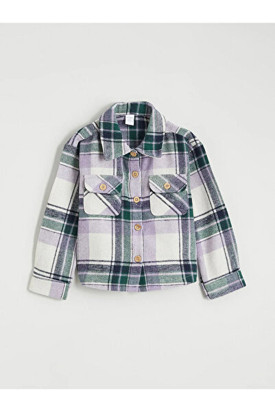 LC Waikiki Lcw Kids Lilac Plaid Girls' Shirt