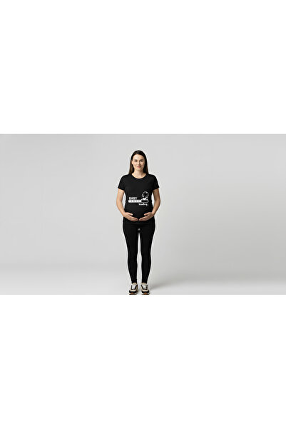 cennet'in butiği Baby Loading Printed Maternity t Shirt