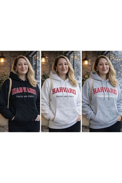 pepule 3-Pack Economic Pack 3-Thread Fleece-Lined Hooded Hoodie Sweatshirt