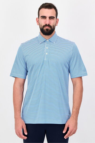 Greg Norman Men Sportswear Fit Short Sleeve Outdoor Polo Shirt, Multicolor