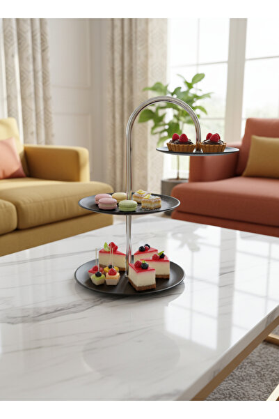 Living 3-Tier Dessert Stand with Elegant Arch Design for Special Occasions