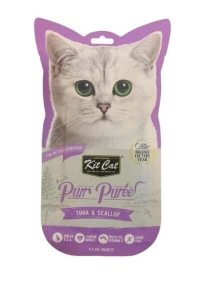 Kit Kat Cat Food Puree Complete and Balanced with Tuna and Clams from Kit Kat...