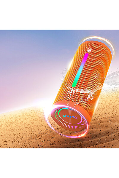 Choice مكبر صوت بلوتوث OHAYO X10MAX برتقالي اللون بقوة 35 واط - مقاوم للماء ب...