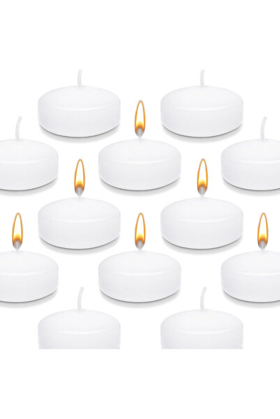 Mado Gallery Floating Candles – Paraffin Wax – Small Pack of 24 4.2×3.5 cm, W...