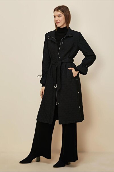 Alvina Belted Quilted Trench Coat 10993