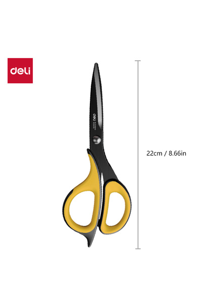 Choice1 Deli 22cm Deli-Stainless Steel Anti-Stick Scissors, Alloy Stationery,...